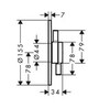 Hansgrohe 75618000 DuoTurn S Смеситель для ванны, однорычажный, для 1 потребителя, скрытого монтажа, хр
