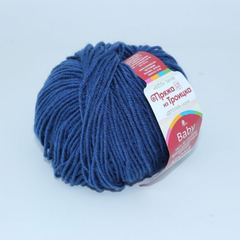 Пряжа "Кроха", 20%шерсть, 80%акрил, 50гр, 135м, св. джинс