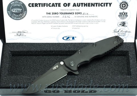 Zero Tolerance 0392BLK Factory Custom 