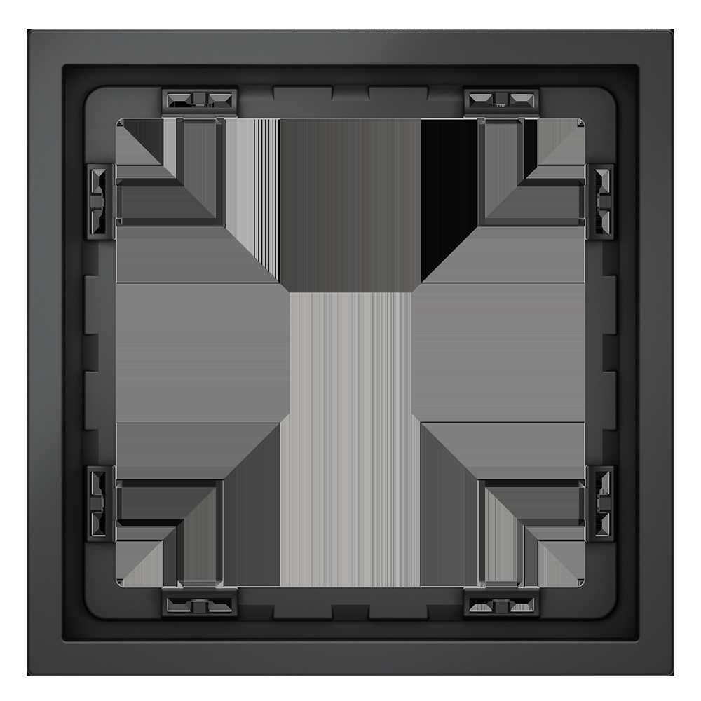 Рамка пластиковая Voltum S70 на 1 пост, (графит) VLS100107