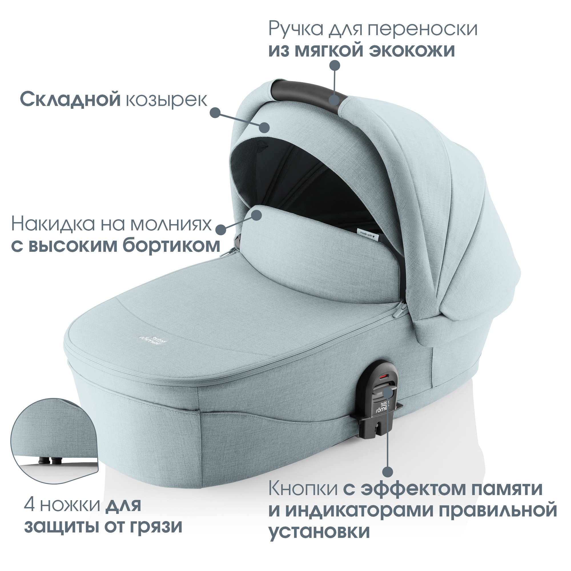 Детская коляска Britax Roemer 2в1 SMILE 5Z, STYLE Harbor Blue