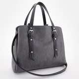 Сумка Саломея 166 македония серый + черный