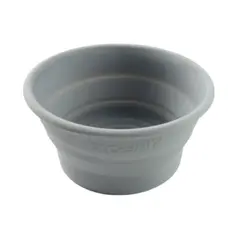 Складная силиконовая чаша для бритья Yaqi серая