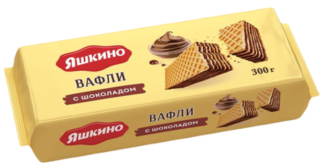 Вафли Яшкино Шоколадные 300г, шт