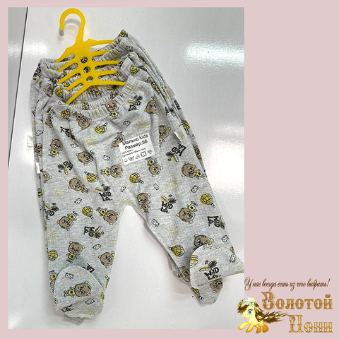 Ползунки хлопок/рубчик (56-80) 251204-W2209