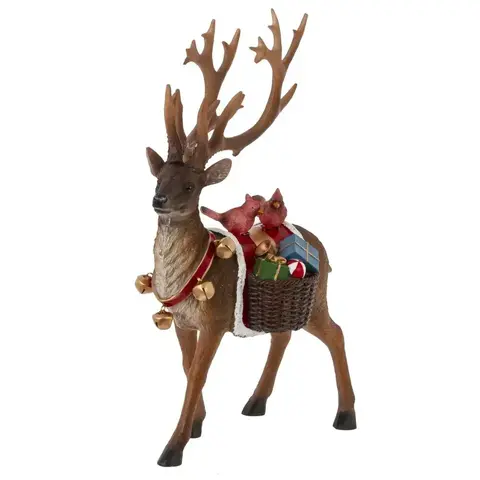 Фигурка декоративная с подсветкой "Олень", L23 W12 H32 см, (2хAAA н/п)