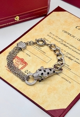 Браслет-цепь голова Пантеры коллекция PANTHERE