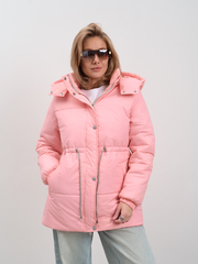 Парка женская демисезонная "Воздух" розовый