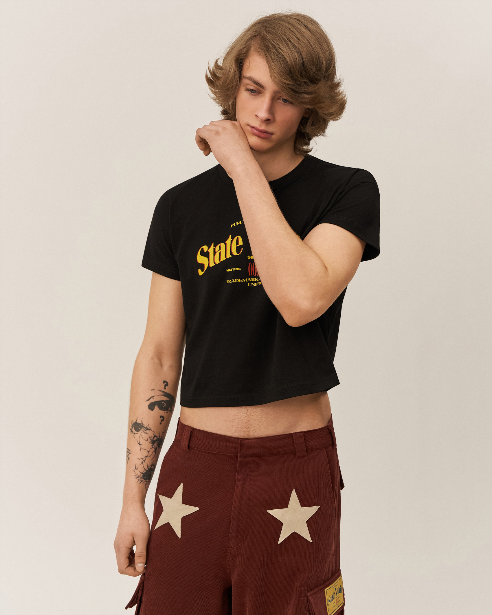 Вельветовые карго брюки