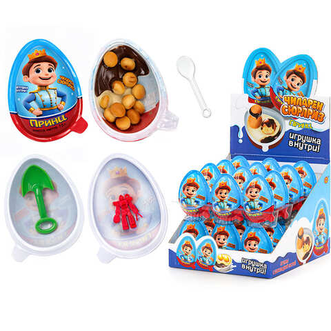 Шоколадная паста с печеньем и игрушкой Чилдрен сюрприз Принц 1кор*12бл*24шт, 15гр