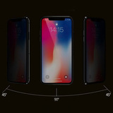 Защитное стекло 9D на весь экран 0,22 мм 9H Remax GL-35 для iPhone XR, 11 (Антишпион) (Черная рамка)