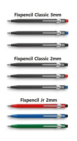 Карандаш механический Caran d’Ache Office Fixpencil Classic 3, 3 mm, Buttons Assorted (3.289)