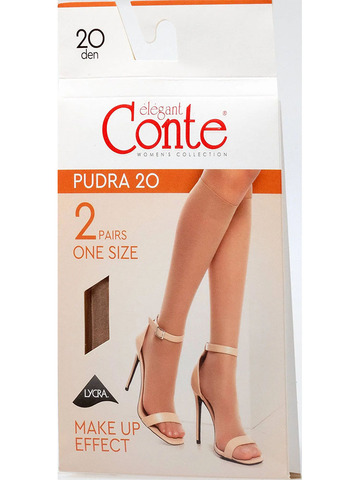 Гольфы с эффектом пудры Pudra 20 (2 пары) Conte