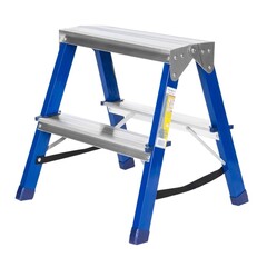 63-0-122 Стремянка стальная комбинированная, двухсторонняя, 2 ступени (РемоКолор)