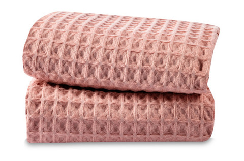 Набор полотенец кухонных 2шт 50х70см Wo Home Valencia розовый