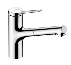 Hansgrohe Zesis M33 74810000 Смеситель для кухни с вытяжным изливом (хром) фото
