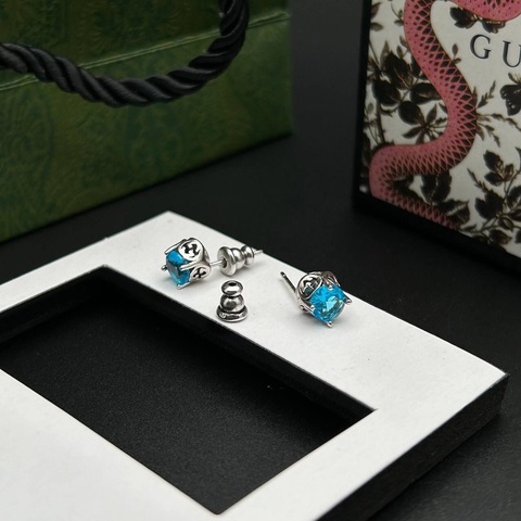 Серьги Gucci голубые