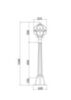 Уличный cтолб Outdoor Via O023FL-01G