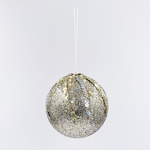 Шар 10см ChristmasDeLuxe premium collection золотой