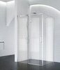 BelBagno ACQUA-AH-1-140/100-C-Cr Душевой уголок прямоугольный. Одна раздвижная дверь. Стекло 8 мм, прозрачное, хром