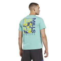 Теннисная футболка Reebok Les Mills Graphic Tee - Turquoise