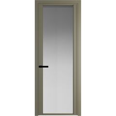 Алюминиевая дверь 2AGP шампань остеклённая