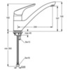 Смеситель для кухни с V-образным изливом Ideal Standard CeraSprint B5344AA