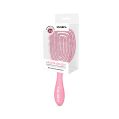 Расческа для сухих и влажных волос с ароматом клубники SOLOMEYA Wet Detangler Brush Oval Strawberry