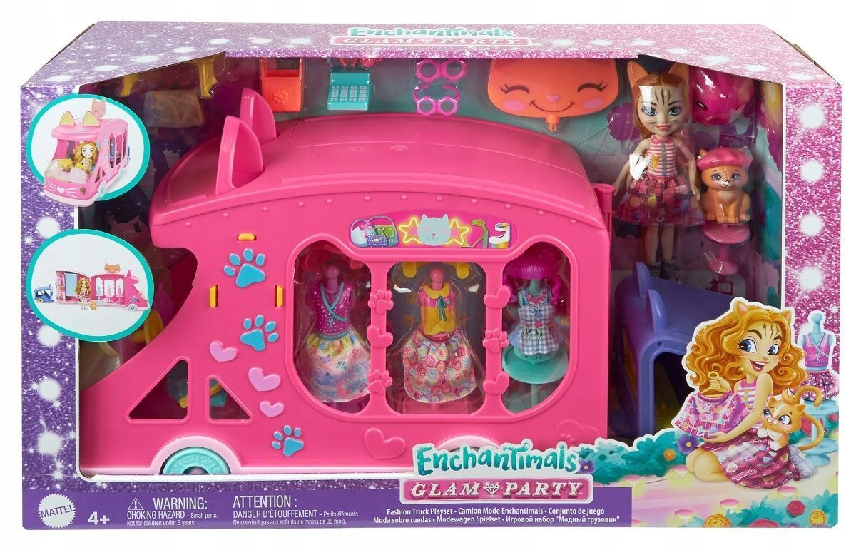 Кукла Enchantimals Mattel - Мобильная студия моды с куклой и прицепом для  домашних животных HPB34 купить в Москве | Доставка по России.