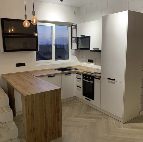 Кухня Ройс 3400 Белый соф