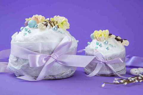 Набор пасхальных куличей-творожных, 1300 г