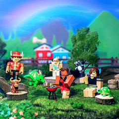 Роблокс Коллекция Знаменитостей Усынови Меня: Барбекю на Заднем Дворе