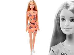 Barbie Стиль Оранжевое платье