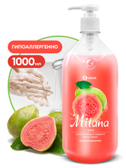 GRASS Крем-мыло жидкое увлажняющее "Milana гуава" (флакон 1000 мл)