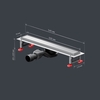 Am.Pm W01SC-U11-050-04SB MasterFlow Трап для душа линейный универс затвор Tile 50см цвет сталь мат