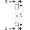 Шланг душевой с металлическим напылением 125 см Hansgrohe Isiflex 28272000