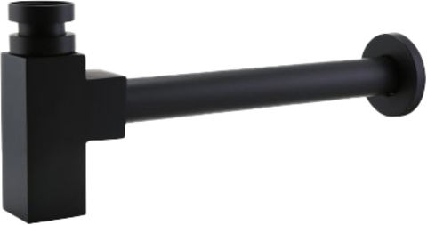 BelBagno BB-SMQ2-NERO Сифон для раковины, чёрный