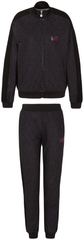 Женский теннисный костюм EA7 Woman Jersey Tracksuit - black python