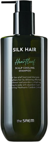 The Saem Silk Hair Heartleaf Scalp Cooling Shampoo Шампунь против выпадения волос