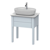 Duravit Luv Консоль из кварцевого камня с 1-м вырезом, 20x688x475, цвет белый структурный LU946501717