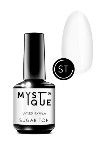Mystique Финишное покрытие без липкого слоя «Sugar Top» 15 мл