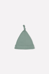 шапка для новорожденных  К 8036/серо-зеленый(осенняя пора)