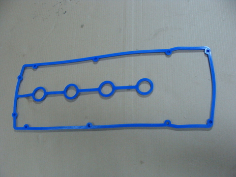 Прокладка крышки клапанов дв.ЗМЗ 40904 (Евро-4) 10 отв. силикон С КОЛОДЦАМИ