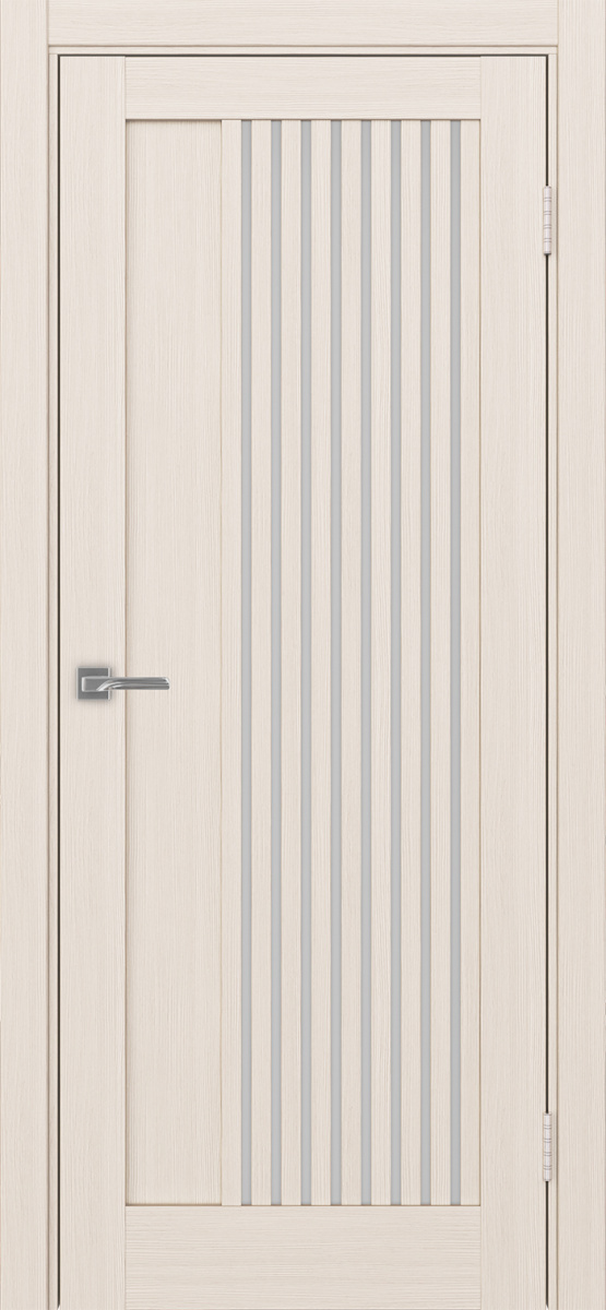 Дверь межкомнатная Оптима Порте Турин 544.12, цвет перламутровый ясень, экошпон, стекло мателюкс