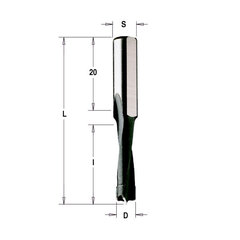Сверло глухое для присадочных фрезеров 10 мм 312.100.11