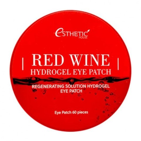 Esthetic House Red Wine Hydrogel Eye Patch гидрогелевые патчи для кожи вокруг глаз с экстрактом красного вина