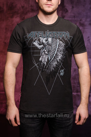 Affliction | Футболка двусторонняя мужская AC REMAINS A21371 перед