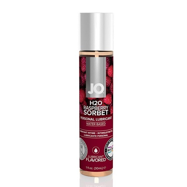 Лубрикант на водной основе с ароматом малинового сорбета System JO Flavored Raspberry Sorbet 30мл
