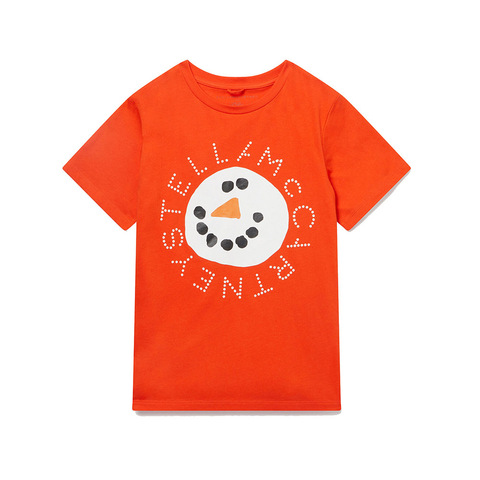 Футболка Stella McCartney Kids Christmas Snowman