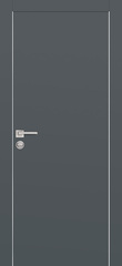 Дверь PX-1 AL кромка с 2-х ст. / Цвет Графит / Двери PROFILO PORTE
